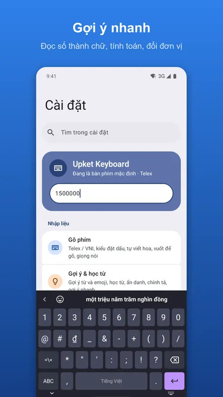 Upket Keyboard screenshot